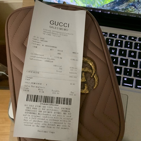 Gucci Marmont Small, brand new with receipt - Picture 7 of 7